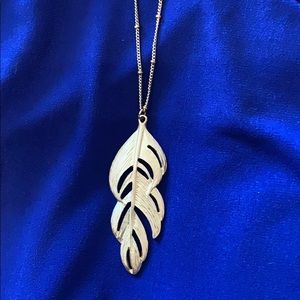 5 for $10 Faux gold leaf necklace